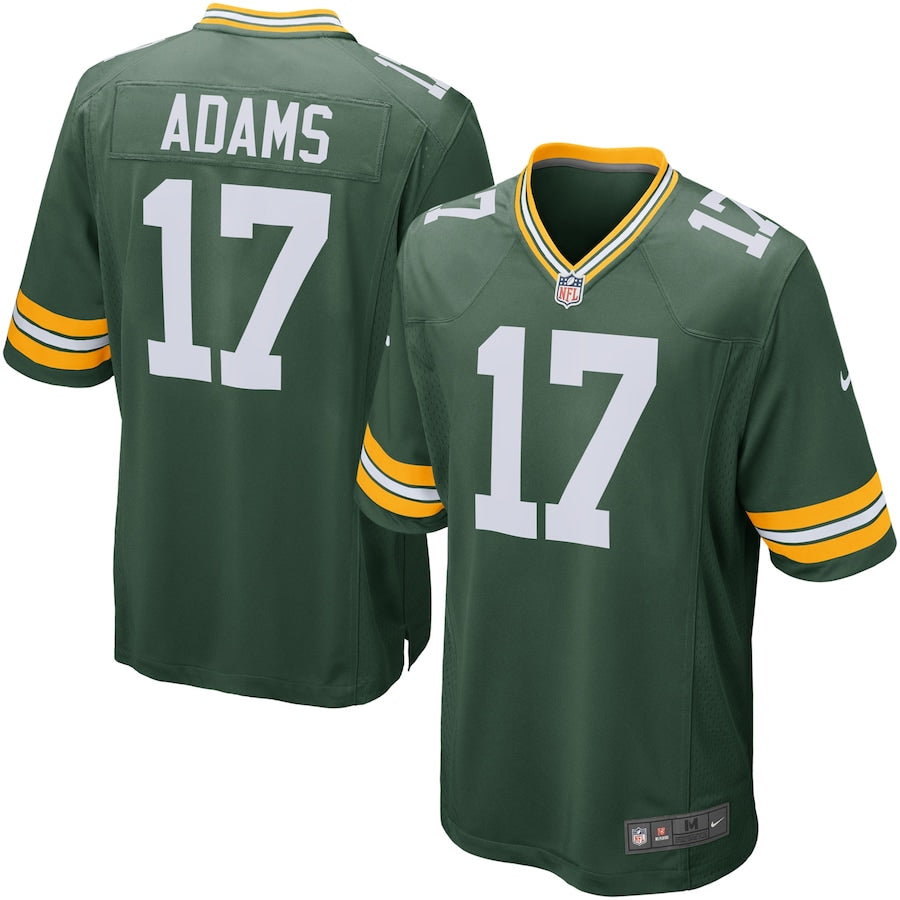 Green Bay Packers Davante Adams Team Game Green Football Jersey product image