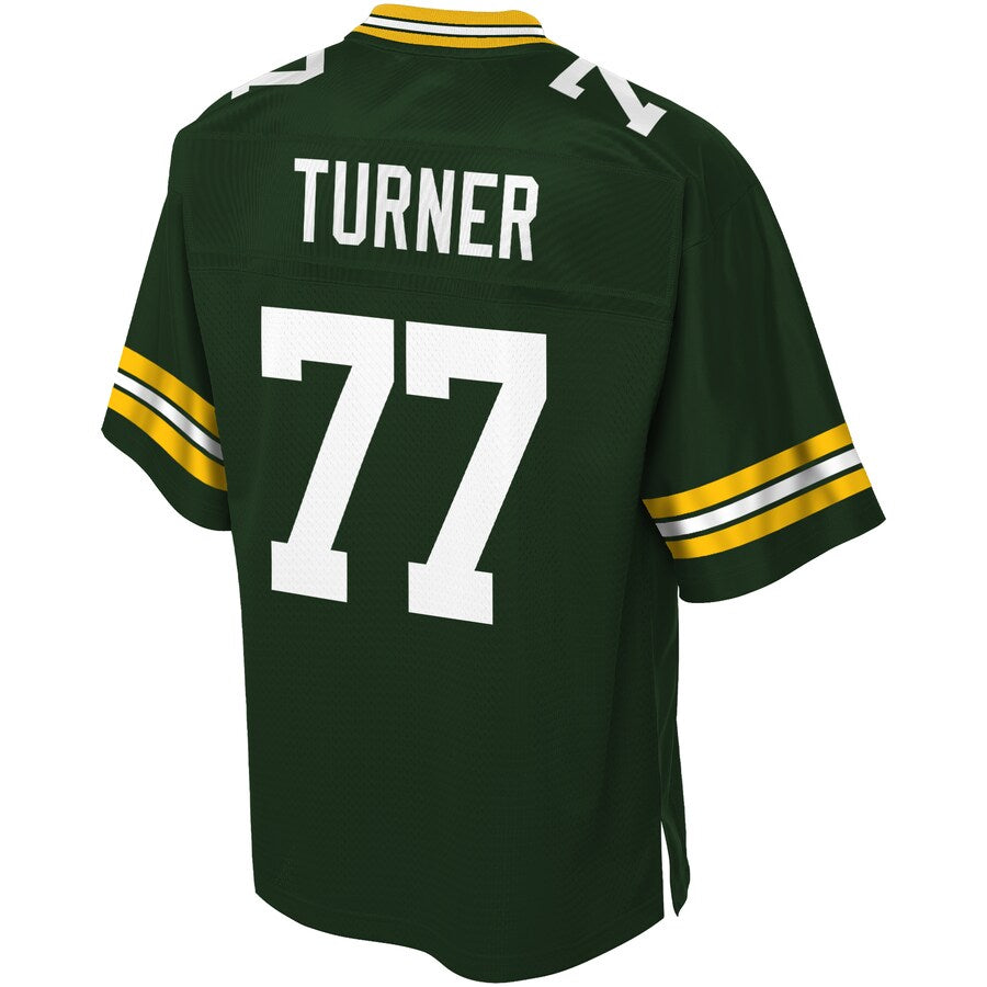 Green Bay Packers Billy Turner Pro Line Green Football Jersey product image