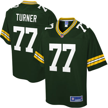 Green Bay Packers Billy Turner Pro Line Green Football Jersey product image
