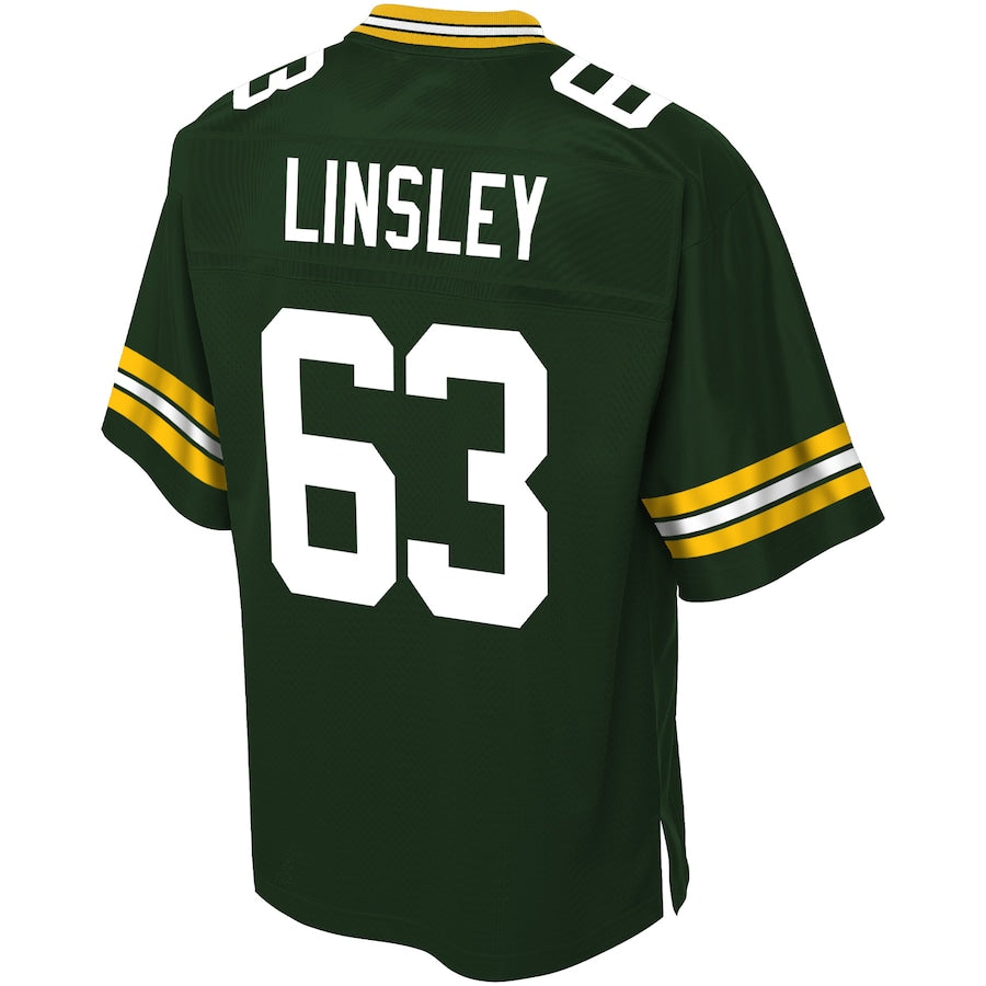 Green Bay Packers Corey Linsley Pro Line Big & Tall Green Football Jersey product image