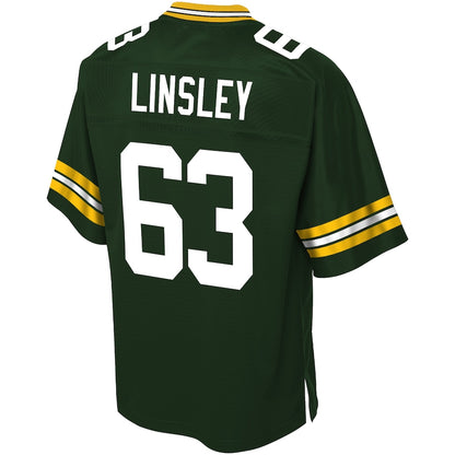 Green Bay Packers Corey Linsley Pro Line Big & Tall Green Football Jersey product image