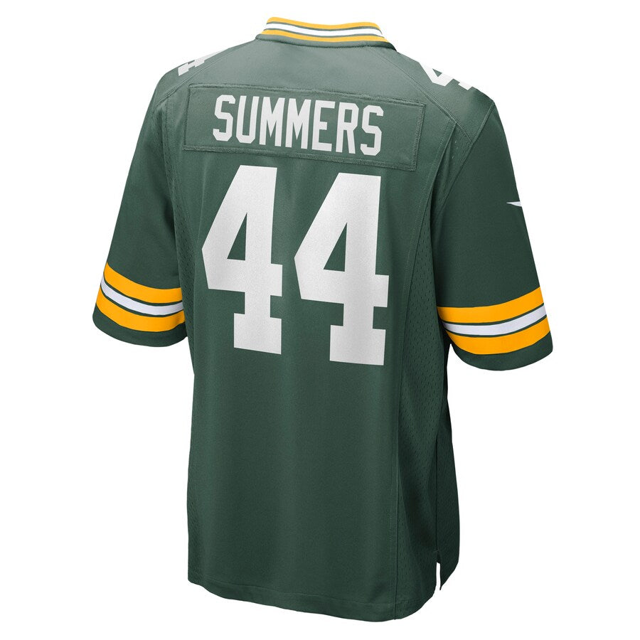 Green Bay Packers Ty Summers Game Green Football Jersey product image