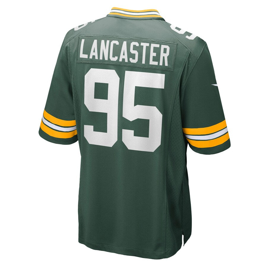 Green Bay Packers Tyler Lancaster Game Green Football Jersey product image