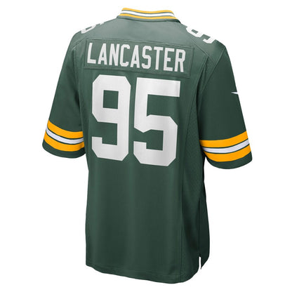 Green Bay Packers Tyler Lancaster Game Green Football Jersey product image