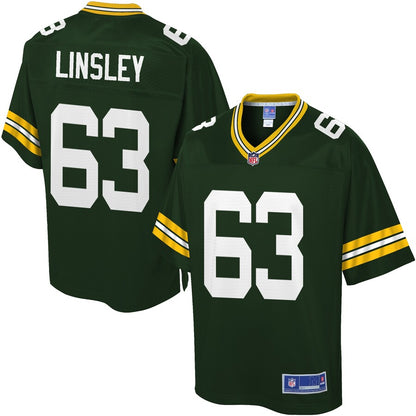 Green Bay Packers Corey Linsley Pro Line Team Color Green Football Jersey product image