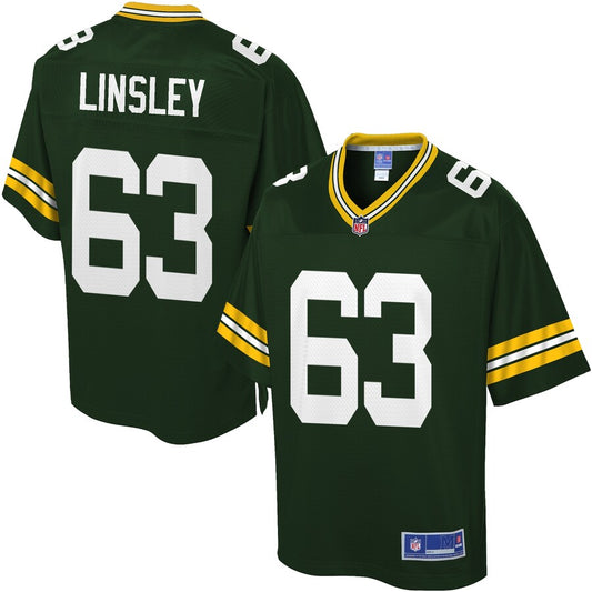 Green Bay Packers Corey Linsley Pro Line Team Color Green Football Jersey product image