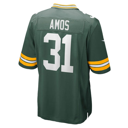 Green Bay Packers Adrian Amos Game Green Football Jersey product image