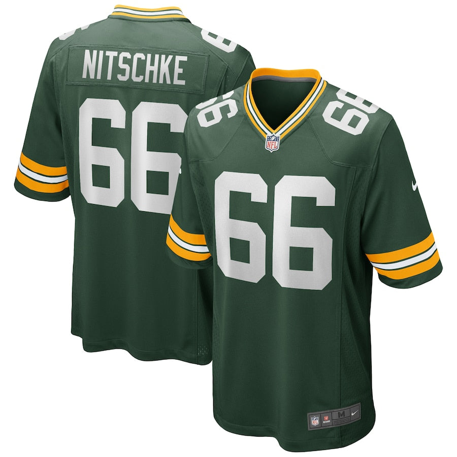 Green Bay Packers Ray Nitschke Game Green Football Jersey product image