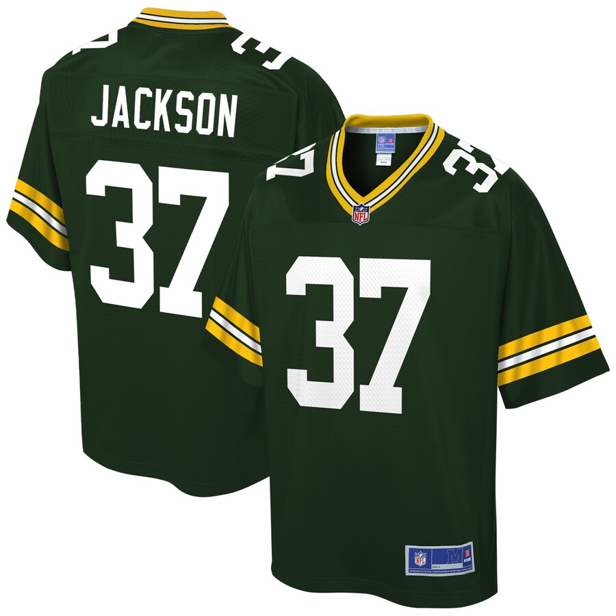 Green Bay Packers Josh Jackson Pro Line Green Football Jersey product image