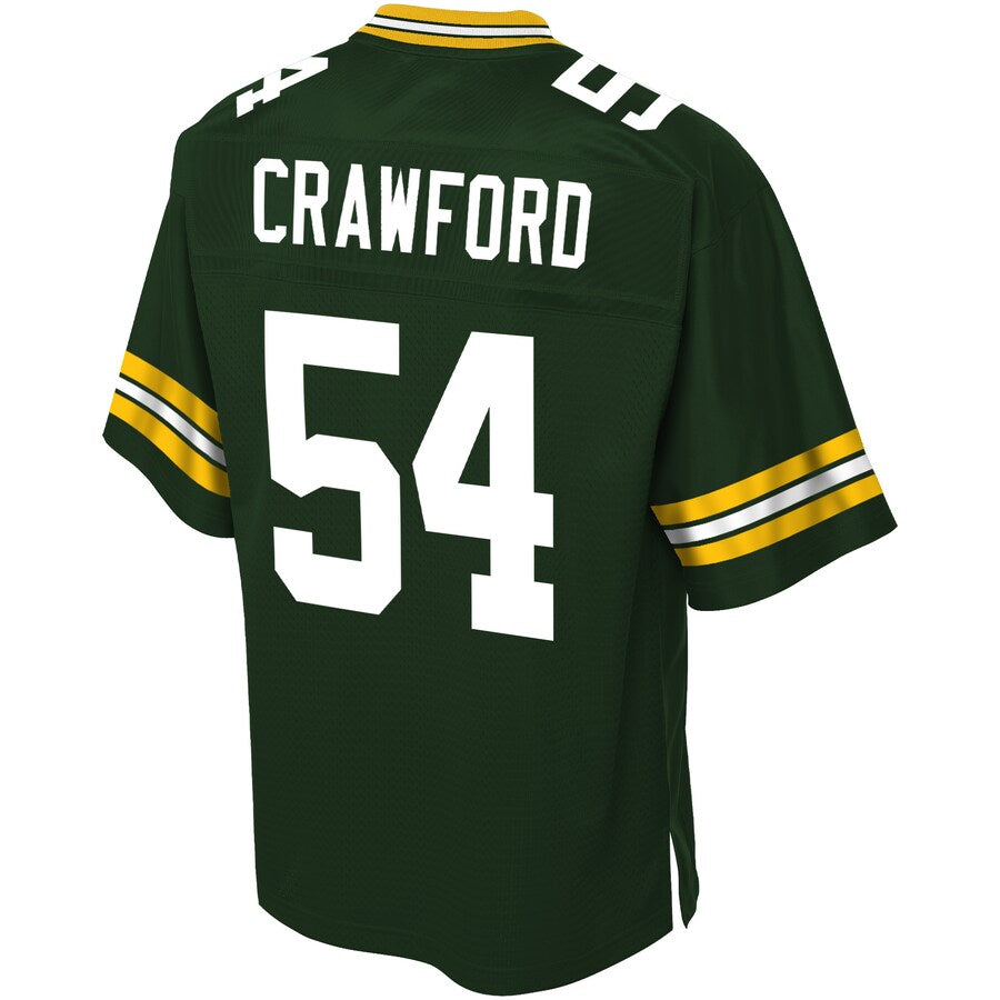 Green Bay Packers James Crawford Pro Line Big & Tall Green Football Jersey product image