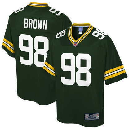 Green Bay Packers Fadol Brown Pro Line Big & Tall Green Football Jersey product image
