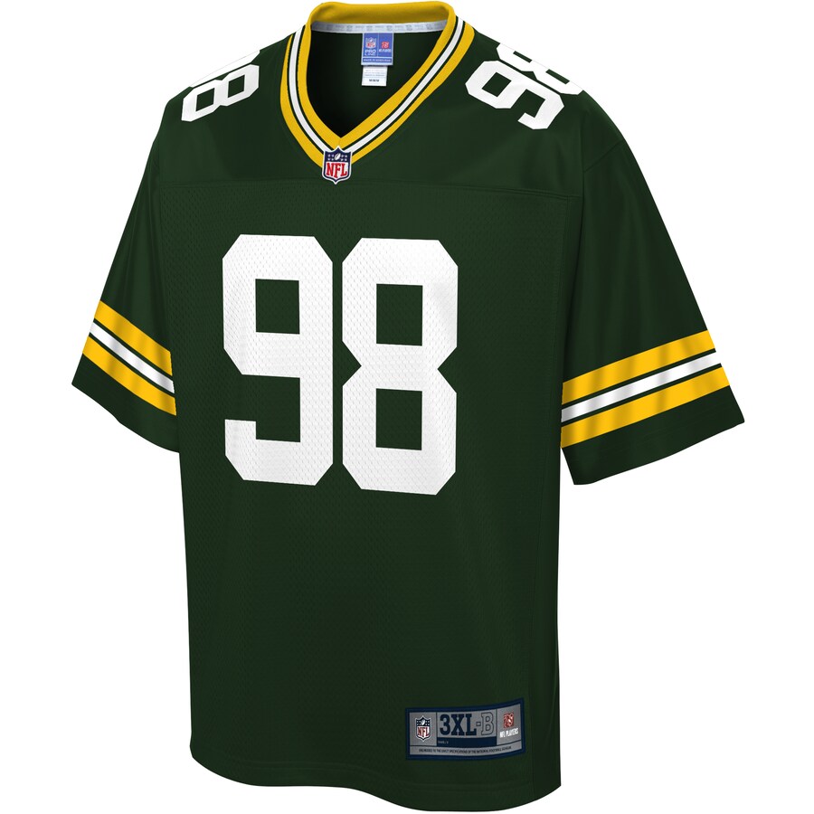 Green Bay Packers Fadol Brown Pro Line Big & Tall Green Football Jersey product image
