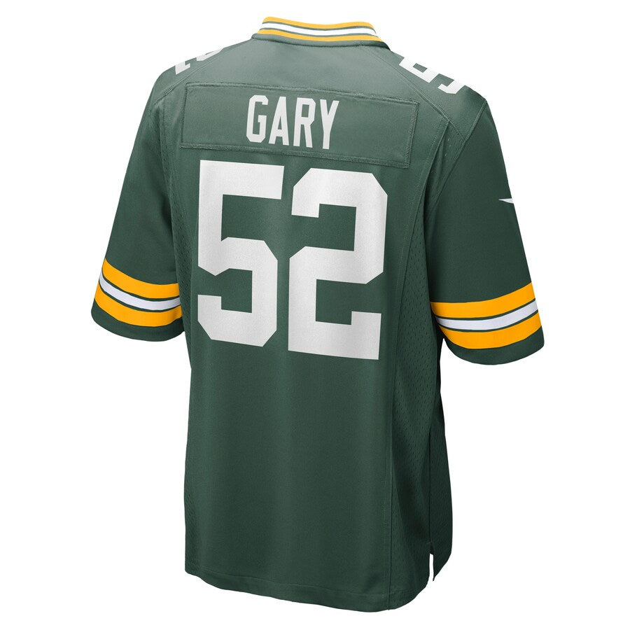 Green Bay Packers Rashan Gary Game Green Football Jersey product image