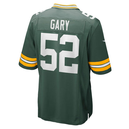 Green Bay Packers Rashan Gary Game Green Football Jersey product image