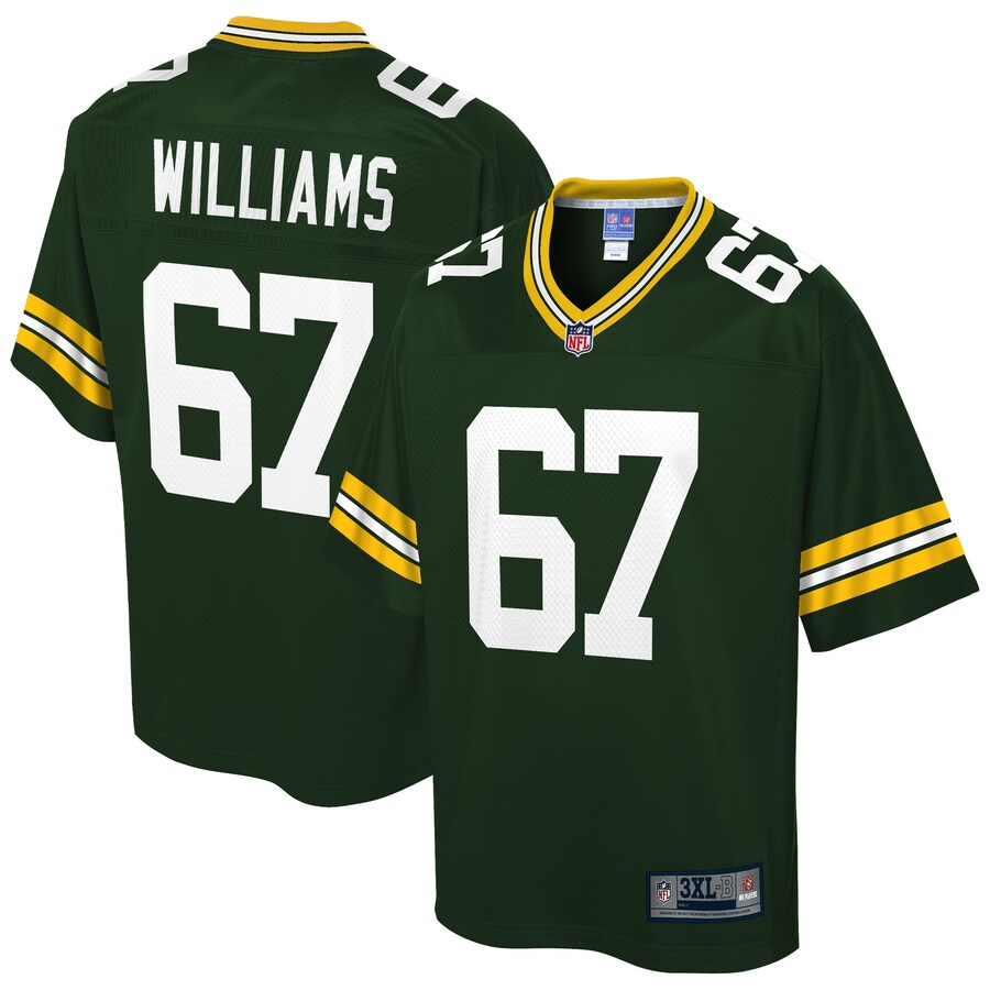 Green Bay Packers Larry Williams Pro Line Big & Tall Green Football Jersey product image
