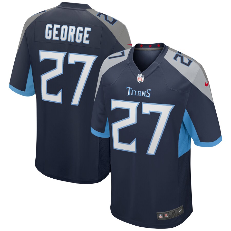Tennessee Titans Eddie George Game Navy Football Jersey product image