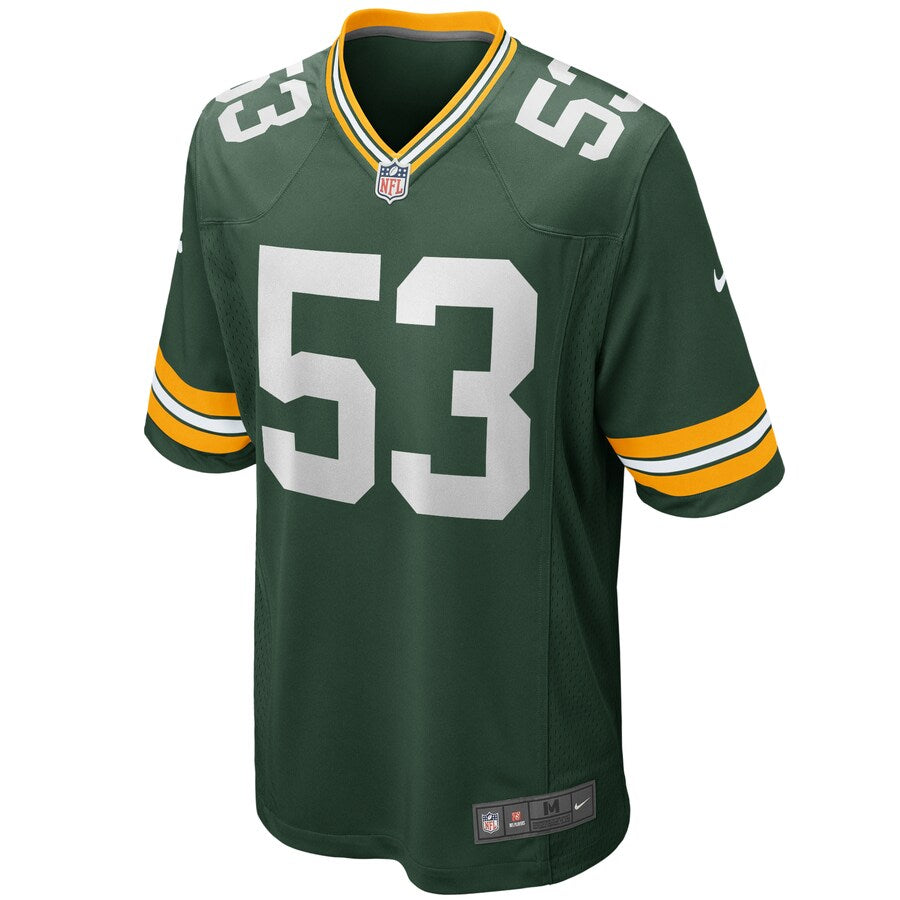 Green Bay Packers Jonathan Garvin Game Green Football Jersey product image