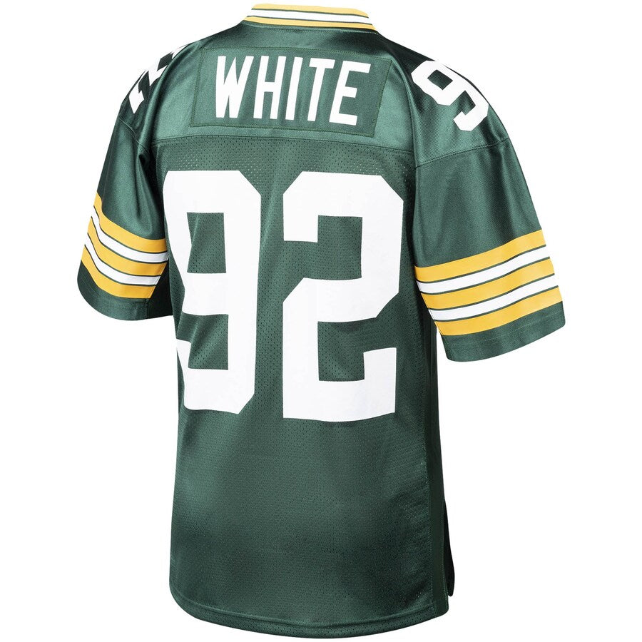 Green Bay Packers Reggie 1993 Throwback White Football Jersey product image