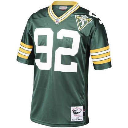 Green Bay Packers Reggie 1993 Throwback White Football Jersey product image