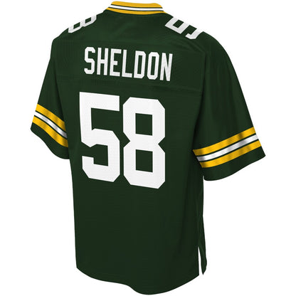Green Bay Packers Brady Sheldon Pro Line Big & Tall Green Football Jersey product image