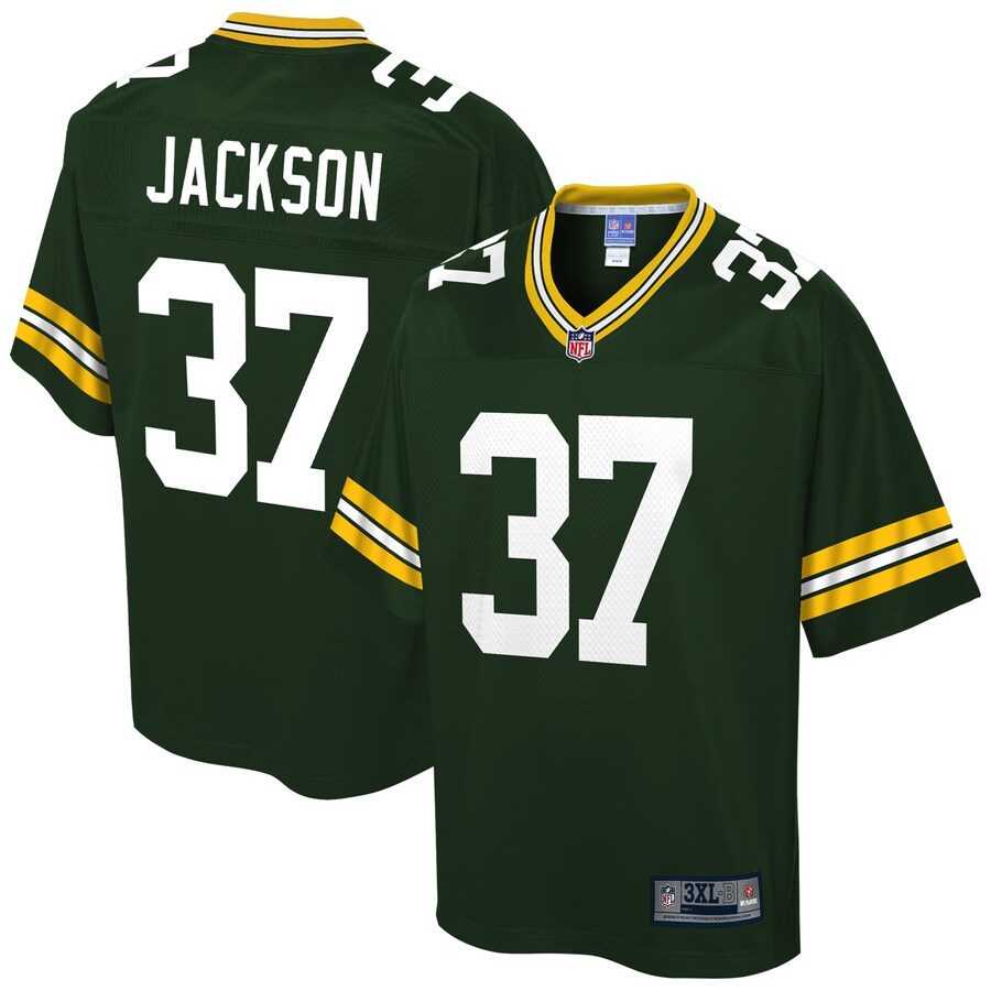 Green Bay Packers Josh Jackson Pro Line Big & Tall Green Football Jersey product image