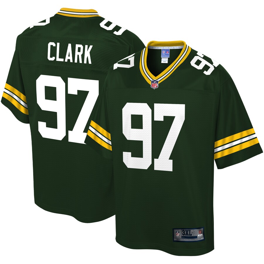 Green Bay Packers Kenny Clark Pro Line Big & Tall Green Football Jersey product image