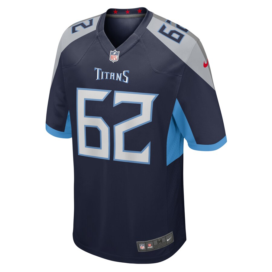 Tennessee Titans Aaron Brewer Game Navy Football Jersey product image