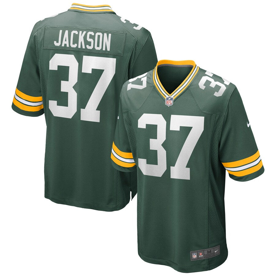 Green Bay Packers Josh Jackson Game Green Football Jersey product image