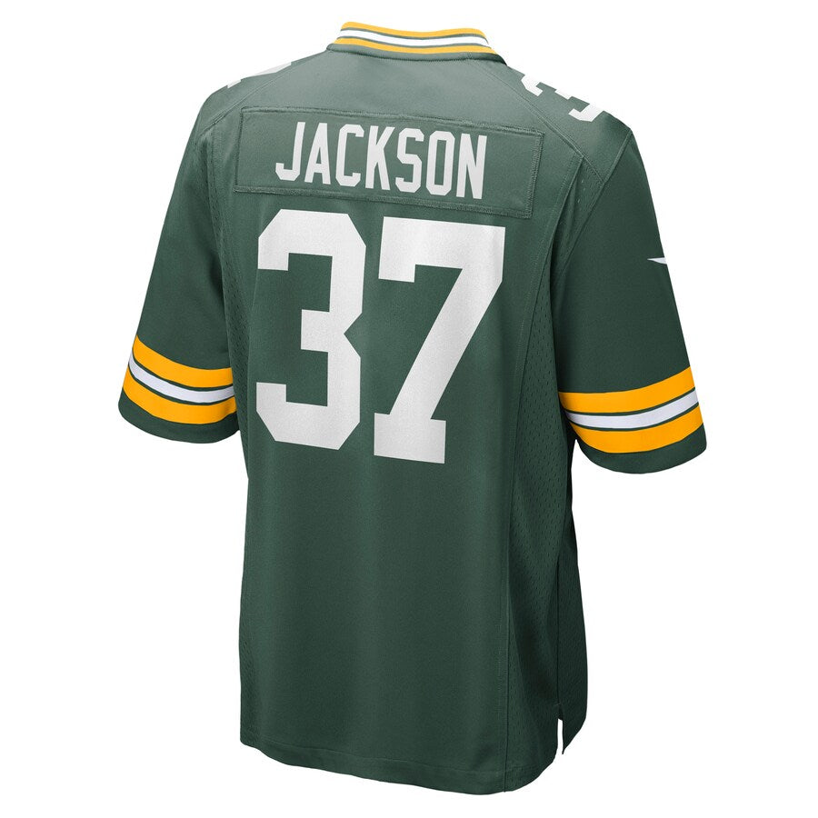 Green Bay Packers Josh Jackson Game Green Football Jersey product image