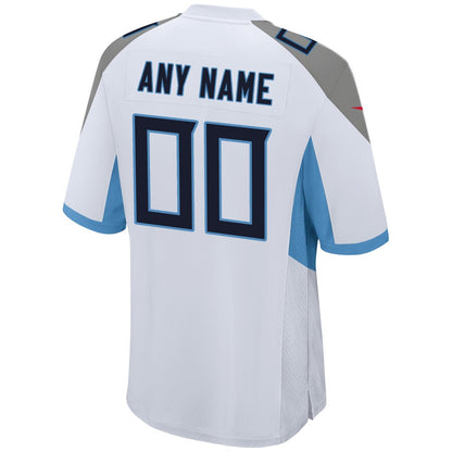 Tennessee Titans Custom Game White Football Jersey product image