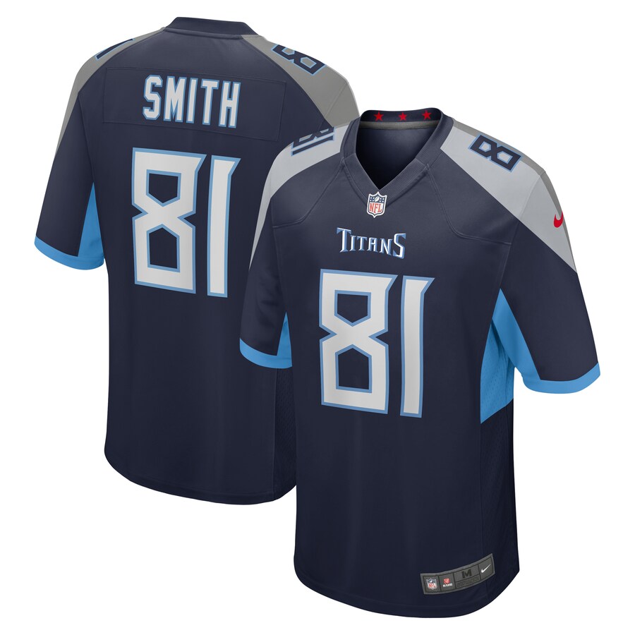 Tennessee Titans Jonnu Smith Game Navy Football Jersey product image