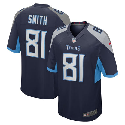 Tennessee Titans Jonnu Smith Game Navy Football Jersey product image