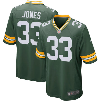 Green Bay Packers Aaron Jones Game Green Football Jersey product image