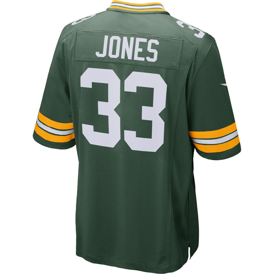 Green Bay Packers Aaron Jones Game Green Football Jersey product image