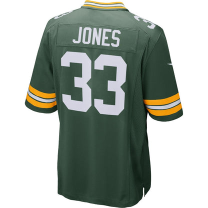 Green Bay Packers Aaron Jones Game Green Football Jersey product image