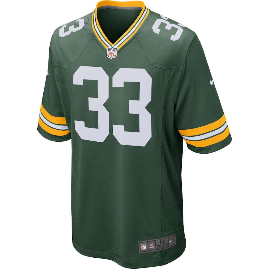 Green Bay Packers Aaron Jones Game Green Football Jersey product image