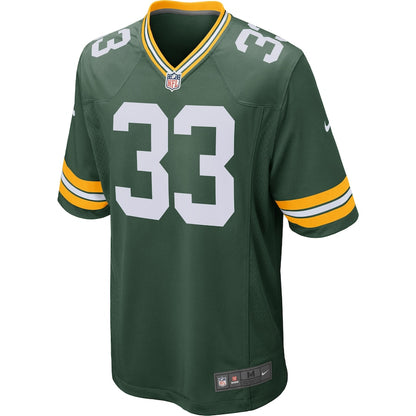 Green Bay Packers Aaron Jones Game Green Football Jersey product image