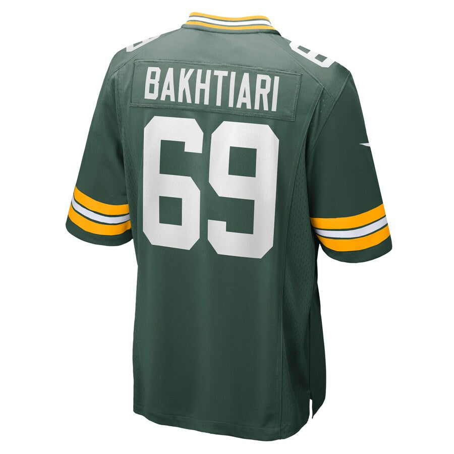 Green Bay Packers David Bakhtiari Game Green Football Jersey product image