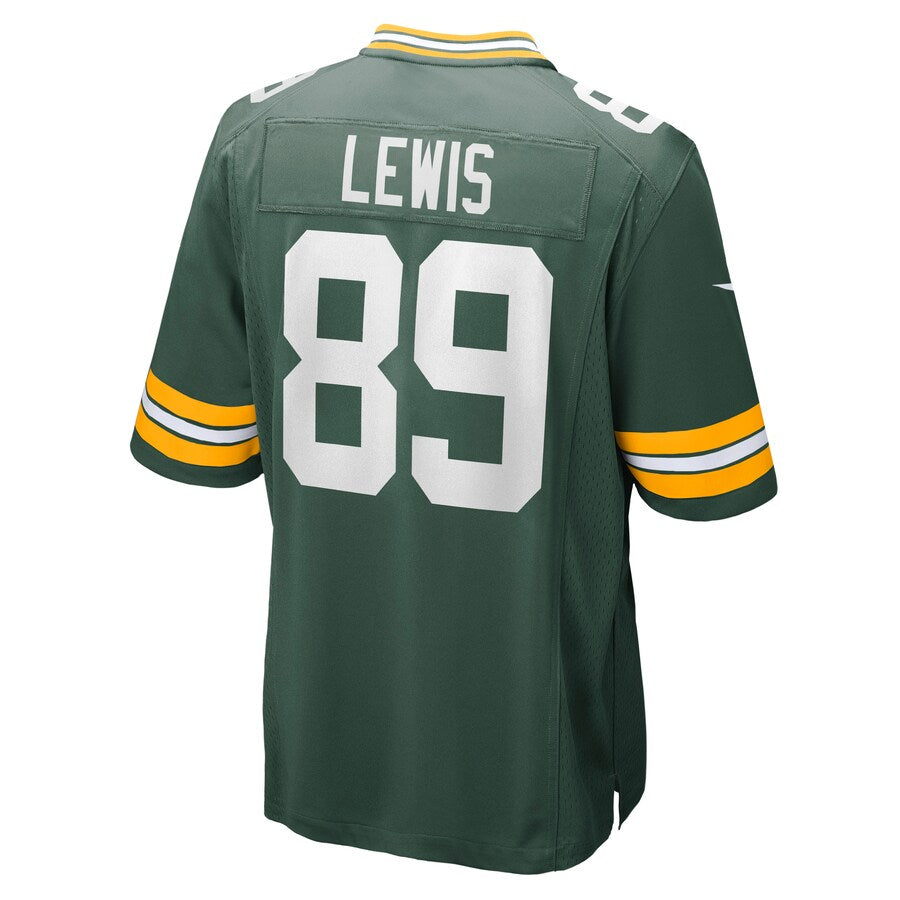 Green Bay Packers Marcedes Lewis Game Green Football Jersey product image