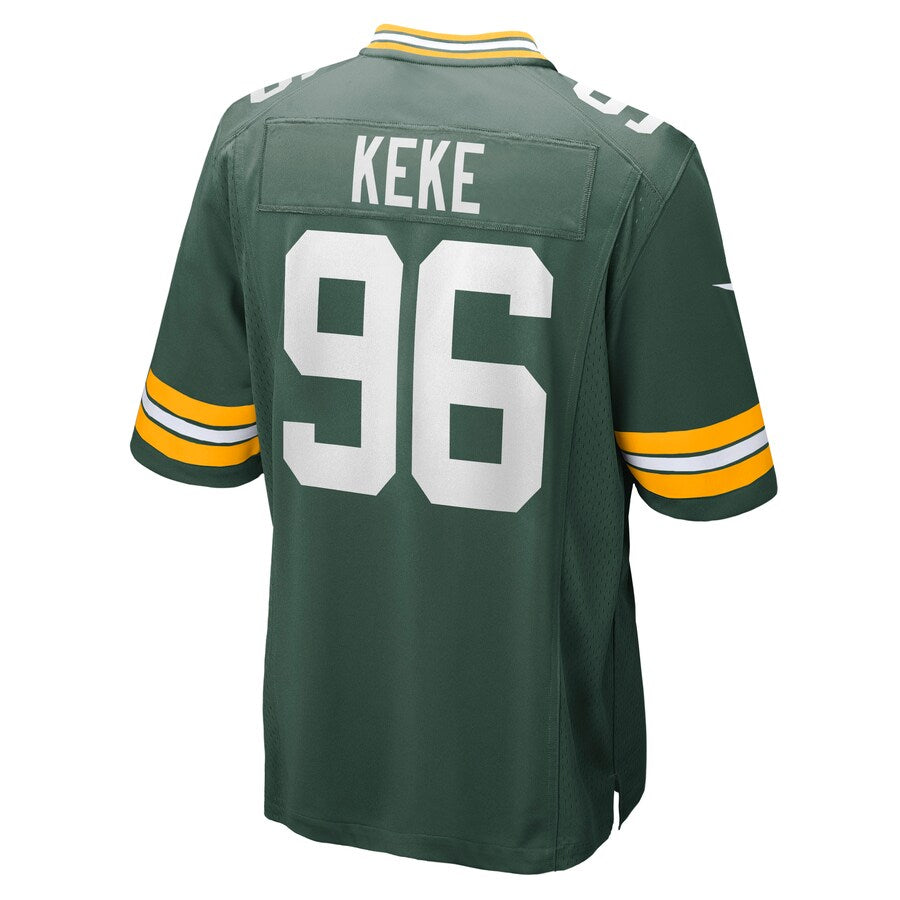 Green Bay Packers Kingsley Keke Game Green Football Jersey product image