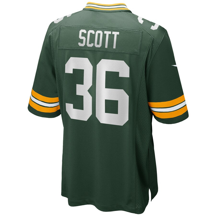 Green Bay Packers Vernon Scott Game Green Football Jersey product image