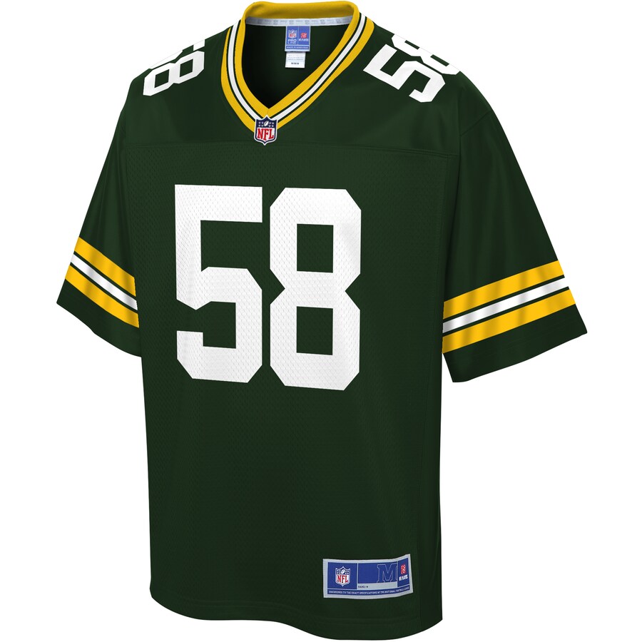 Green Bay Packers Brady Sheldon Pro Line Green Football Jersey product image