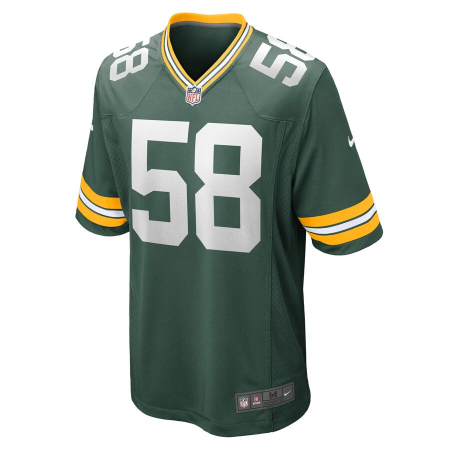 Green Bay Packers Christian Kirksey Game Green Football Jersey product image