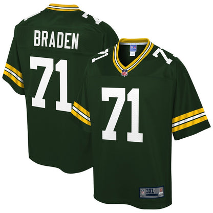 Green Bay Packers Ben Braden Pro Line Big & Tall Green Football Jersey product image