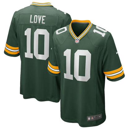 Green Bay Packers Jordan Love Game Green Football Jersey product image