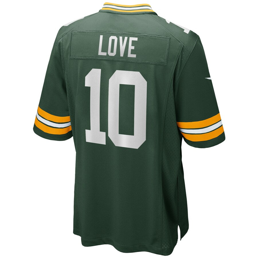 Green Bay Packers Jordan Love Game Green Football Jersey product image