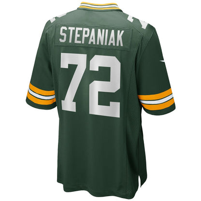 Green Bay Packers Simon Stepaniak Game Green Football Jersey product image