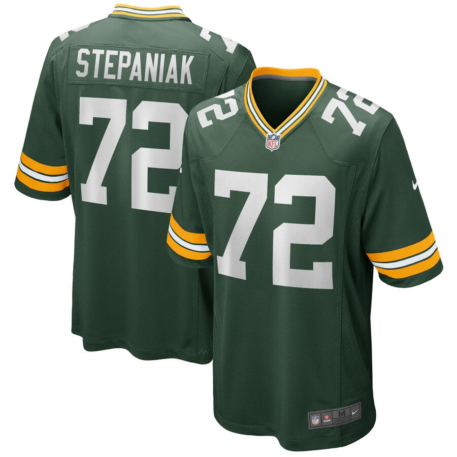 Green Bay Packers Simon Stepaniak Game Green Football Jersey product image
