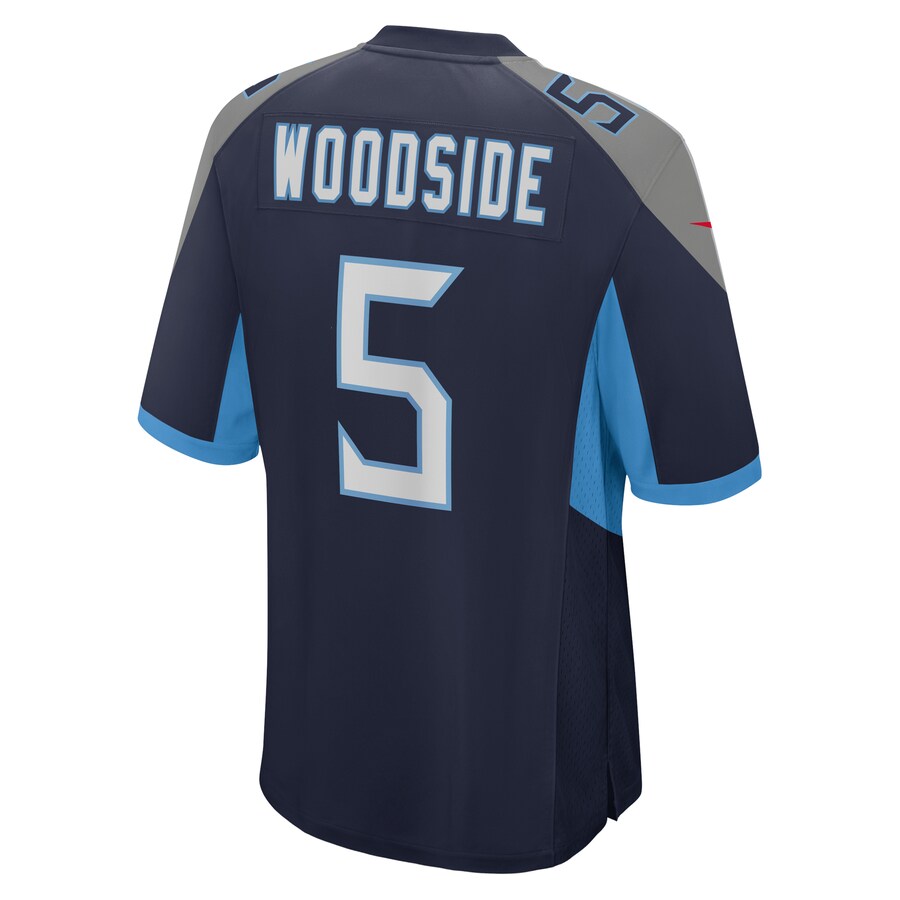 Tennessee Titans Logan Woodside Game Navy Football Jersey product image
