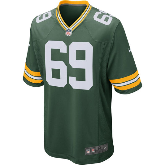 Green Bay Packers David Bakhtiari Game Green Football Jersey product image